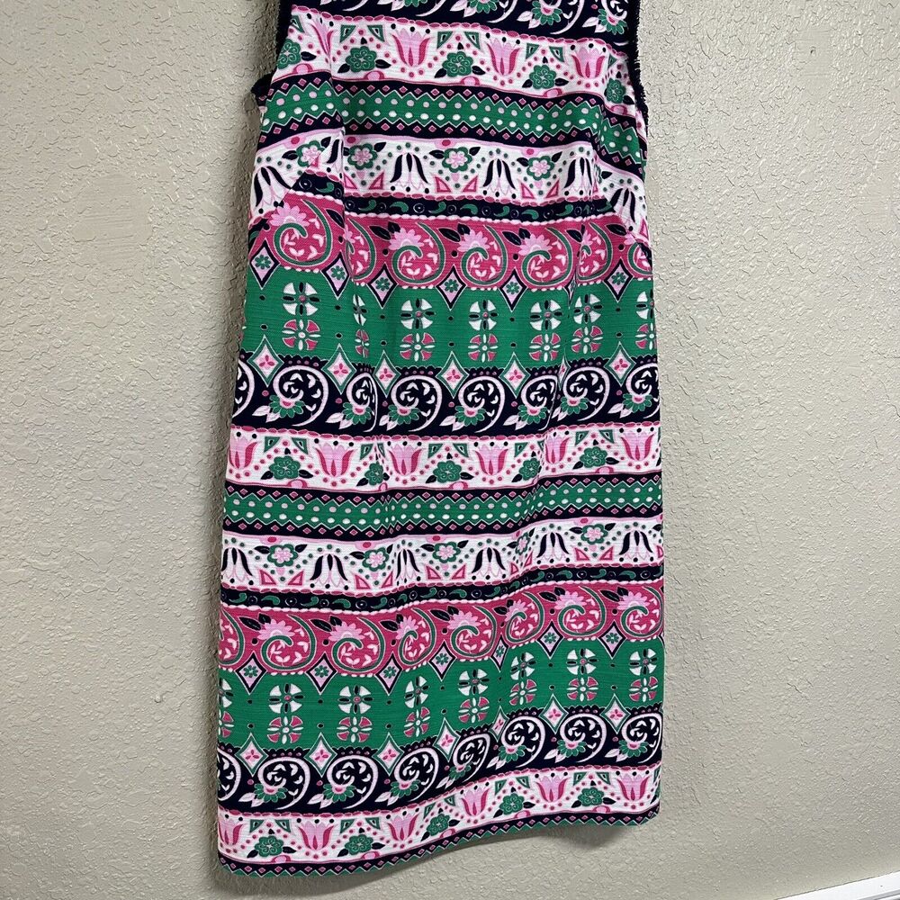 Talbots Women's Tulip Floral Print Shift Dress Size 4 Pink White Spring Easter - Picture 4 of 12